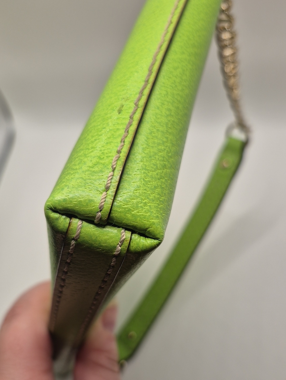 KATE SPADE Bright APPLE GREEN Clutch - Picture 4 of 8